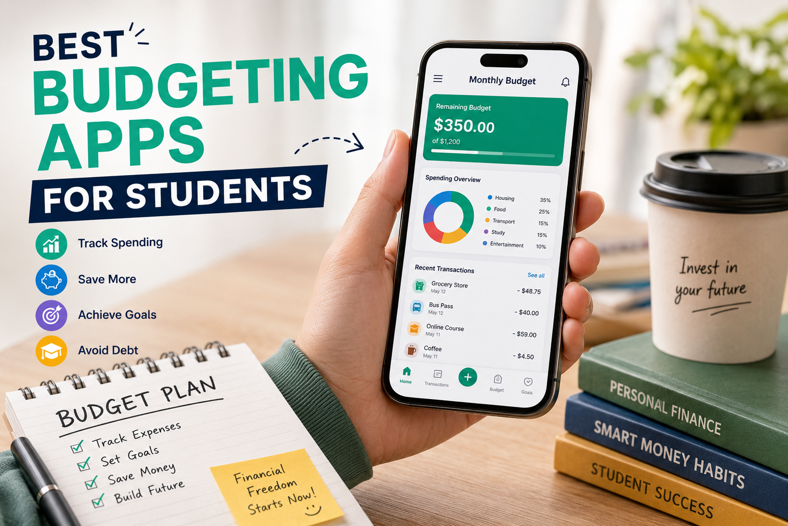 11 Best Budgeting Apps for Students in 2026: Save Money, Track Spending